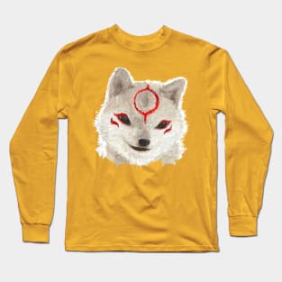 Realistic Chibiterasu Long Sleeve T-Shirt